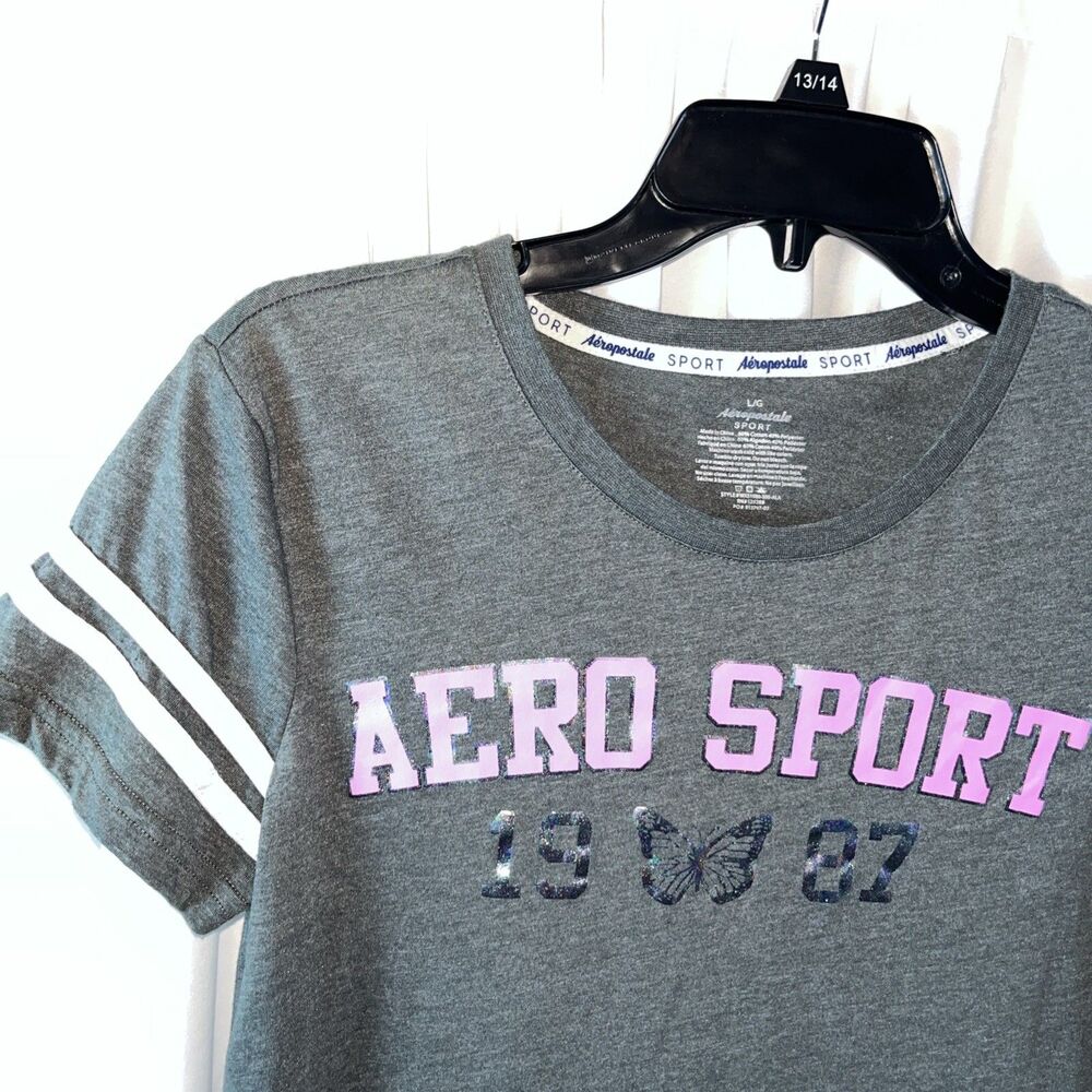 2 Aeropostale Sport Women’s Graphic T-shirt Multicolor Y2K Retro - Picture 3 of 10